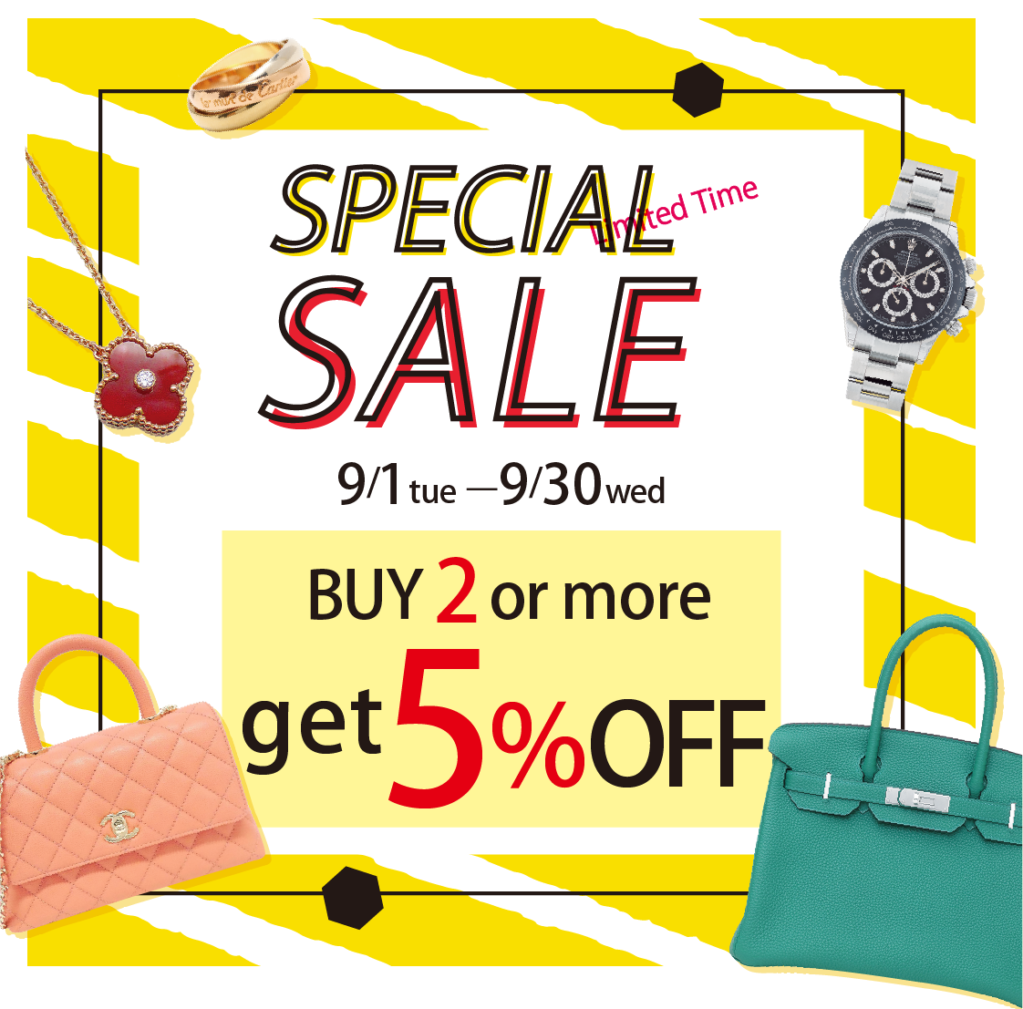 9月1日（二）開始，SPECIAL SALE|柏欧福BRANDOFF｜關于名牌商品，請儘管找BrandOff