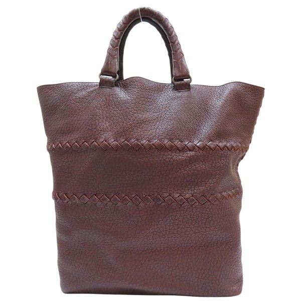BOTTEGA VENETA 棗紅色牛皮手提包 台北本店 別館